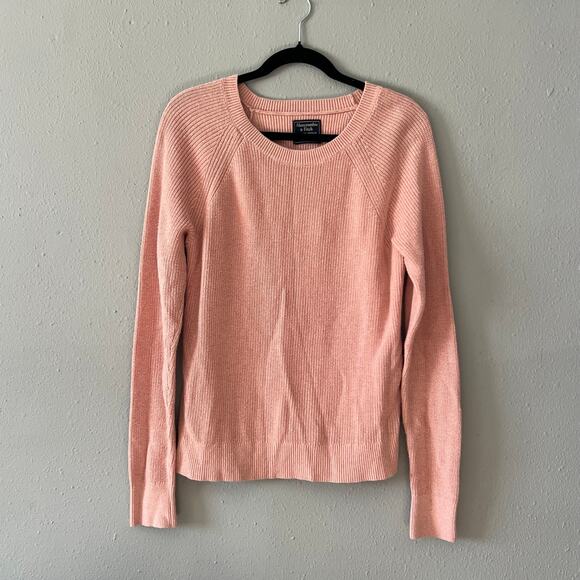 Abercrombie & Fitch Pink Knit Sweater - Size M - Picture 1 of 5